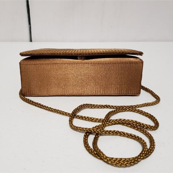 Jessica McClintock Soft Satin Sheen Party Evening Bag - Picture 8 of 10